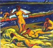 Max Pechstein Bathers oil painting reproduction